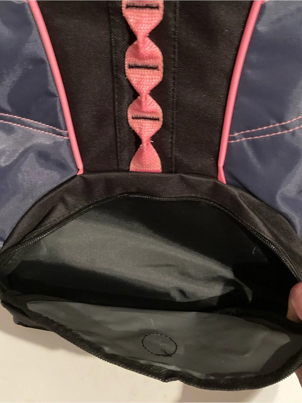 Backpack with Neon Pink Highlights